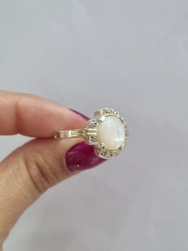 ANILLO de plata con oro y nacar n17 - Image 3