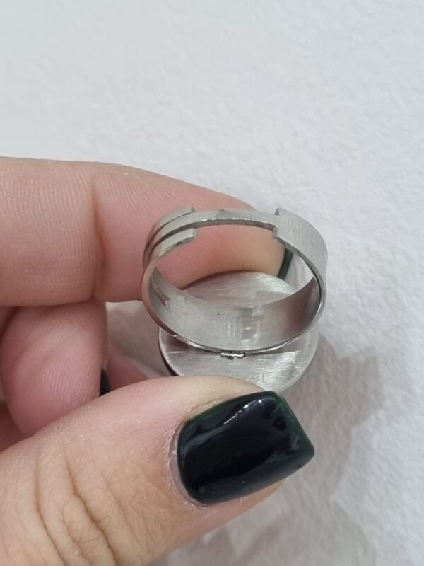 ANILLO de acero modelo " FLOR " - Image 4