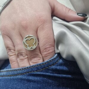 ANILLO de acero modelo "MARIPOSA"