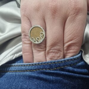 ANILLO de acero modelo "LOVE"