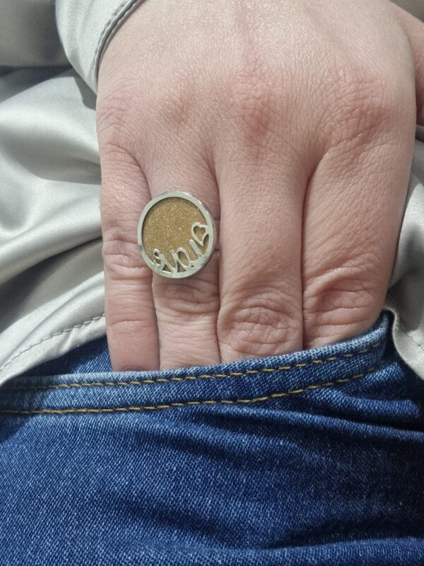 ANILLO de acero modelo "LOVE"