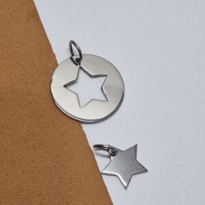 MEDALLA PARA COMPARTIR de acero "ESTRELLA"