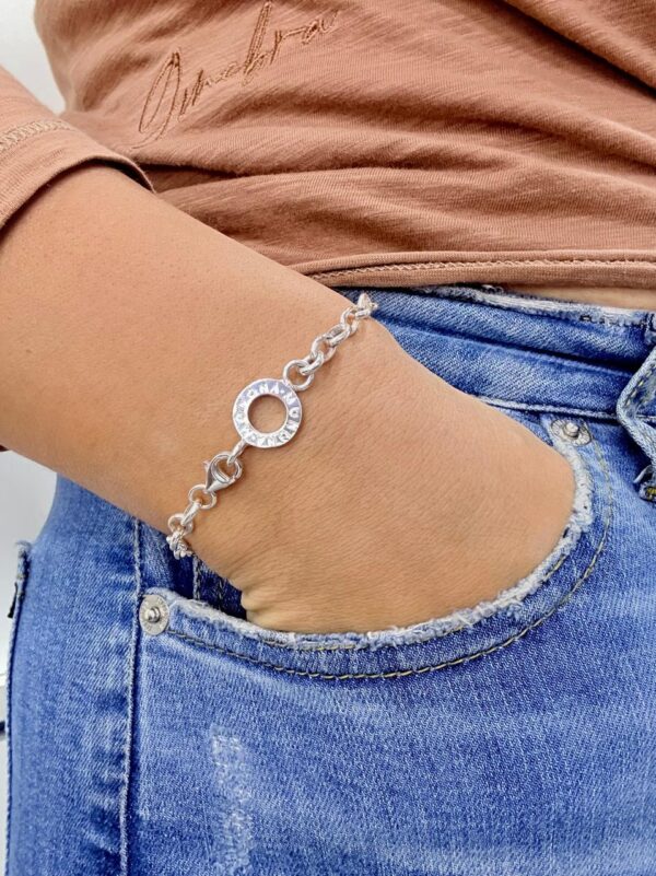 PULSERA de plata de MONONA 18,5CM