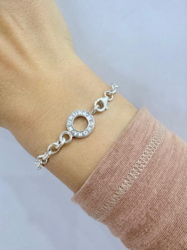 PULSERA de plata de MONONA 18,5CM - Image 3