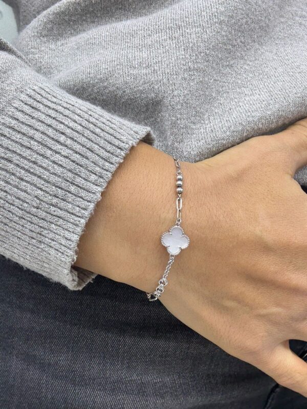 PULSERA de plata rodianda italy modelo TREBOL