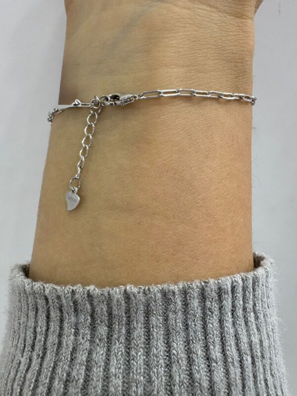 PULSERA de plata rodianda italy modelo TREBOL - Image 4