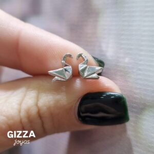 AROS de plata rodinada modelo GRULLA