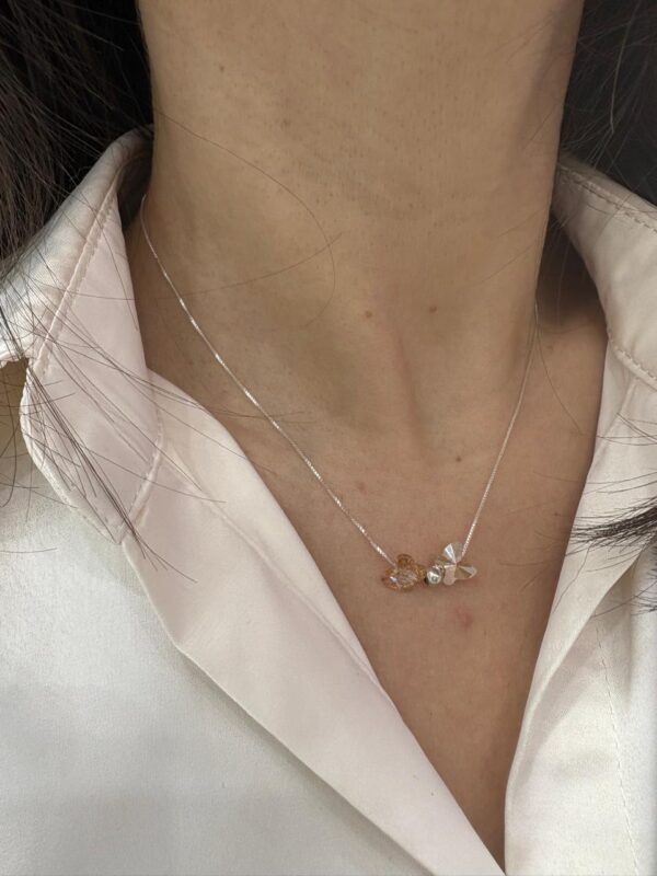 CONJUNTO de plata y dijes MARIPOSAS de cristal europeo - Image 2