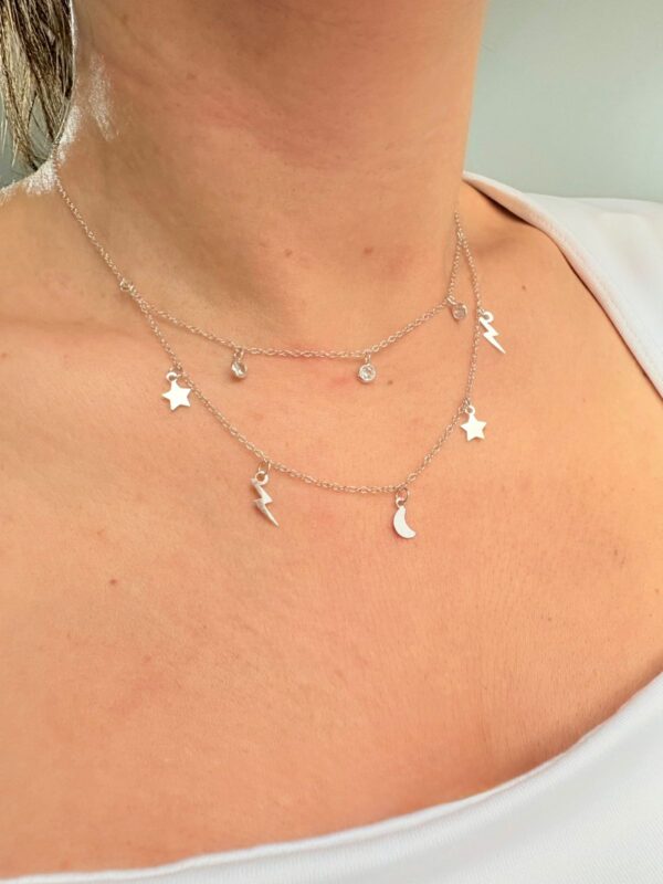 CONJUNTO de plata modelo GALAXIA