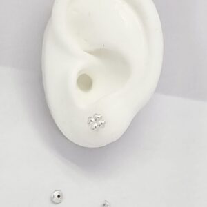AROS de plata con sistema de cierre abridor diseño TREBOL