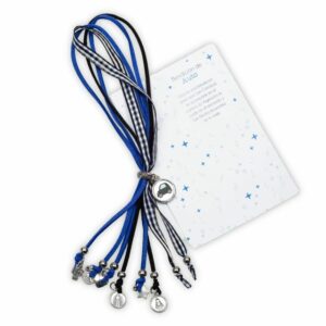 LLAVERO linea Salve regina modelo "BENDICION DE AUTO AZUL"