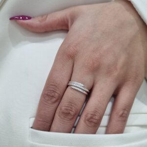 ANILLO de plata con piedras n15