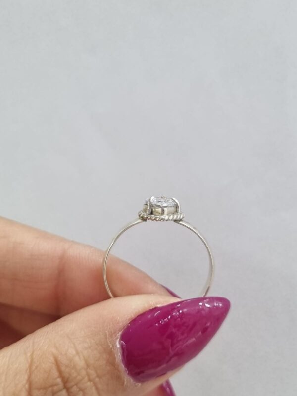 ANILLO de plata modelo en "corazon elevando"n19 - Image 2