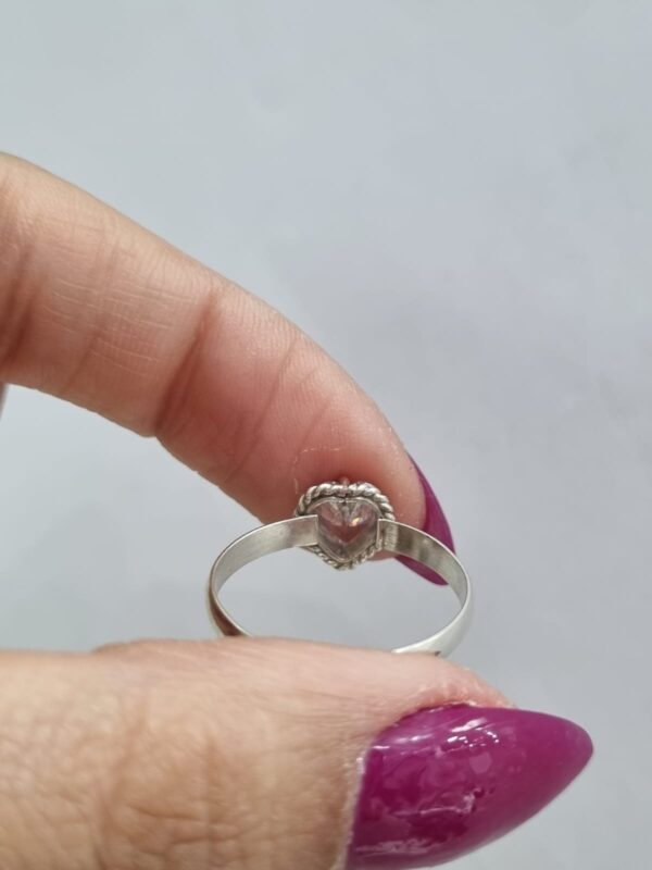 ANILLO de plata modelo en "corazon elevando"n19 - Image 4
