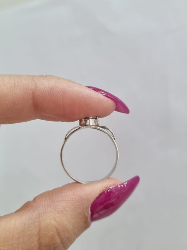 ANILLO de plata modelo CORAZON con piedra n15 - Image 5