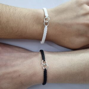 Set de pulseras de hilo y YING-YANG