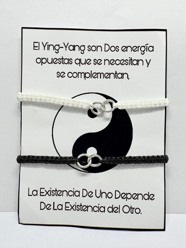 Set de pulseras de hilo y YING-YANG - Image 2