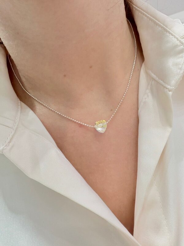 CONJUNTO de plata y cristal europeo corazon - Image 2