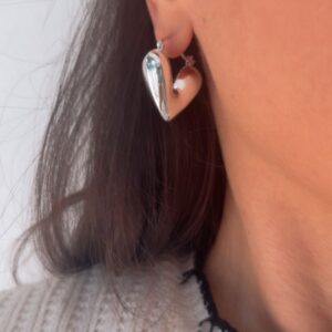 AROS de acero blanco modelo HEART