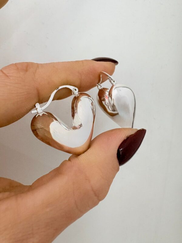 AROS de acero blanco modelo HEART - Image 2