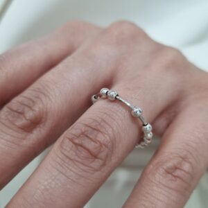 ANILLO de plata modelo anti ansiedad n18