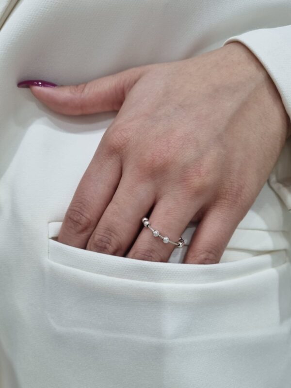 ANILLO de plata modelo anti ansiedad n14