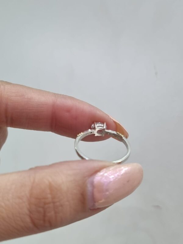 ANILLO de plata con oro modelo CINTILLO - Image 5