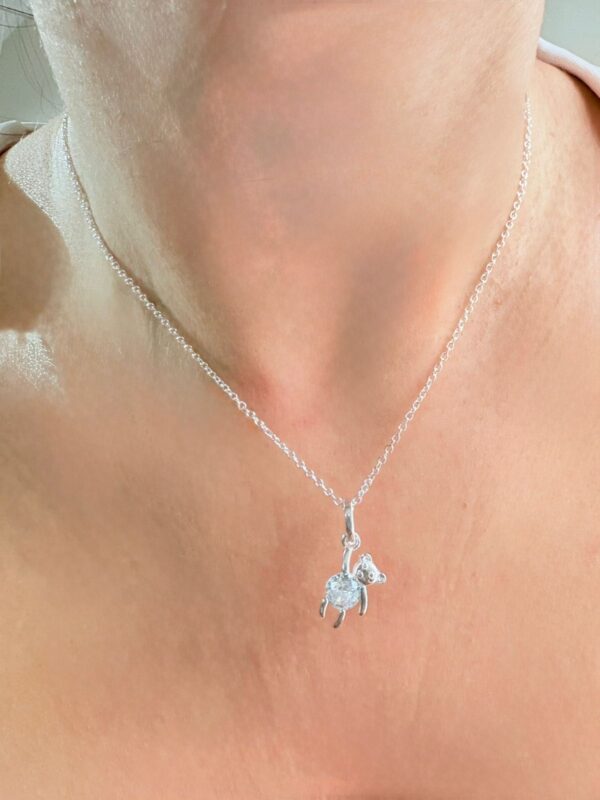 CONJUNTO de plata rodinada diseño BEAR - Image 2