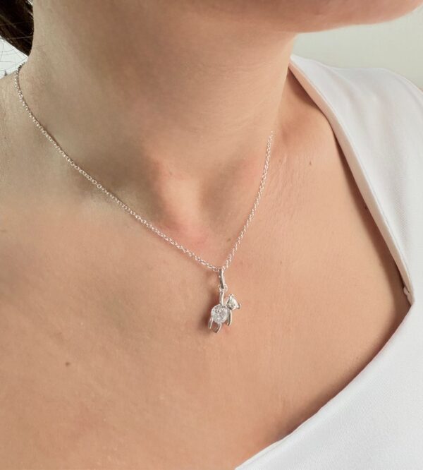 CONJUNTO de plata rodinada diseño BEAR - Image 3