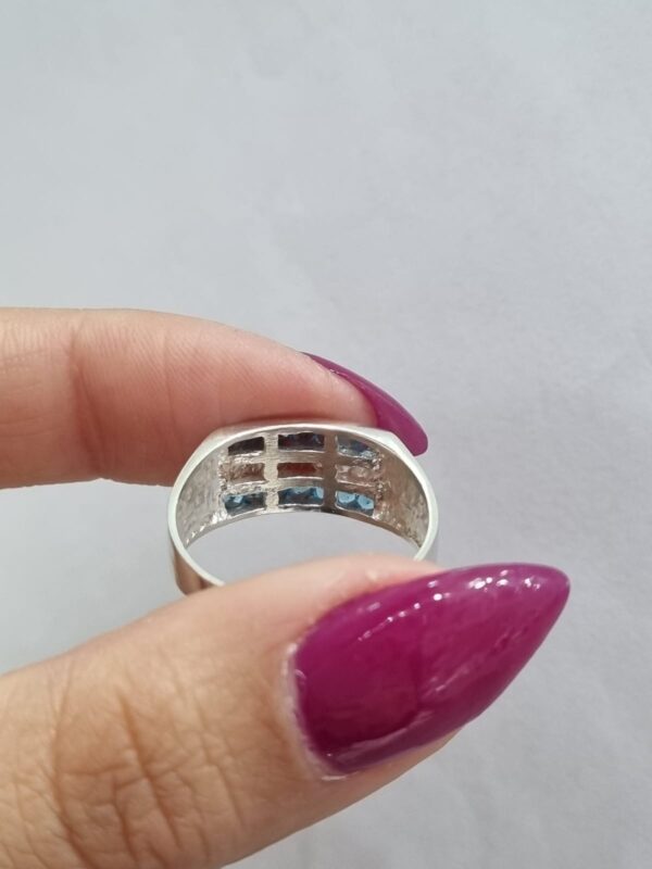ANILLO de plata con piedras diseño "ARGENTINA" - Image 3