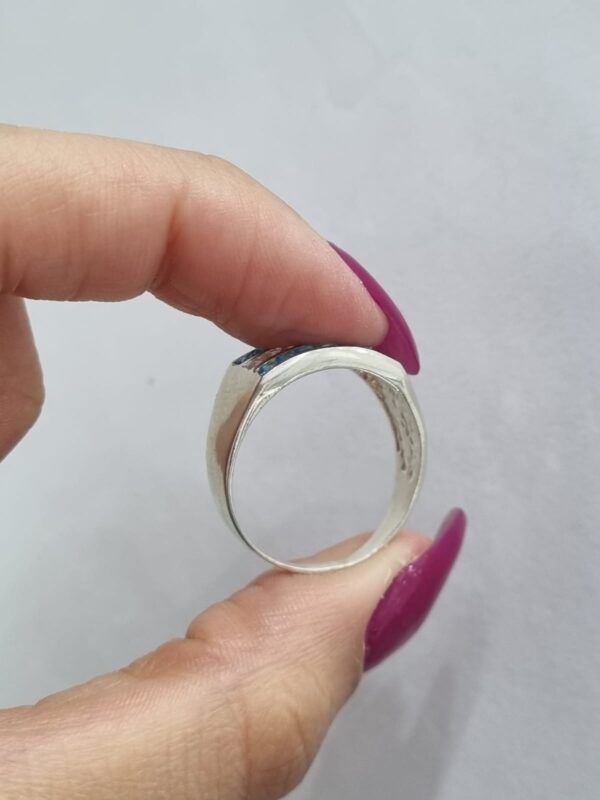ANILLO de plata con piedras diseño "ARGENTINA" - Image 4