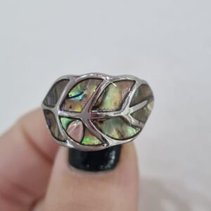 ANILLO de acero modelo HOJA