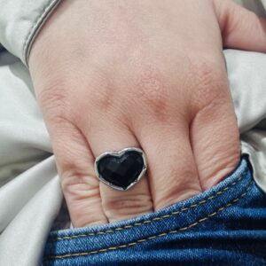 ANILLO de acero modelo HEART