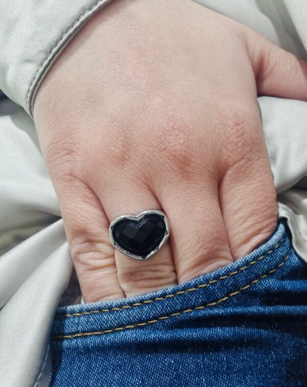 ANILLO de acero modelo HEART