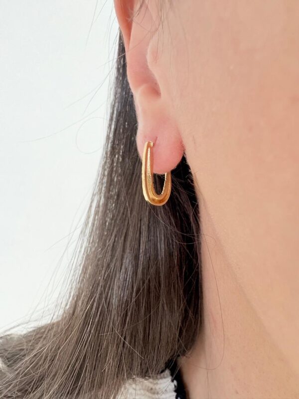 AROS de acero dorado diseño cubano OBAL abierto - Image 2