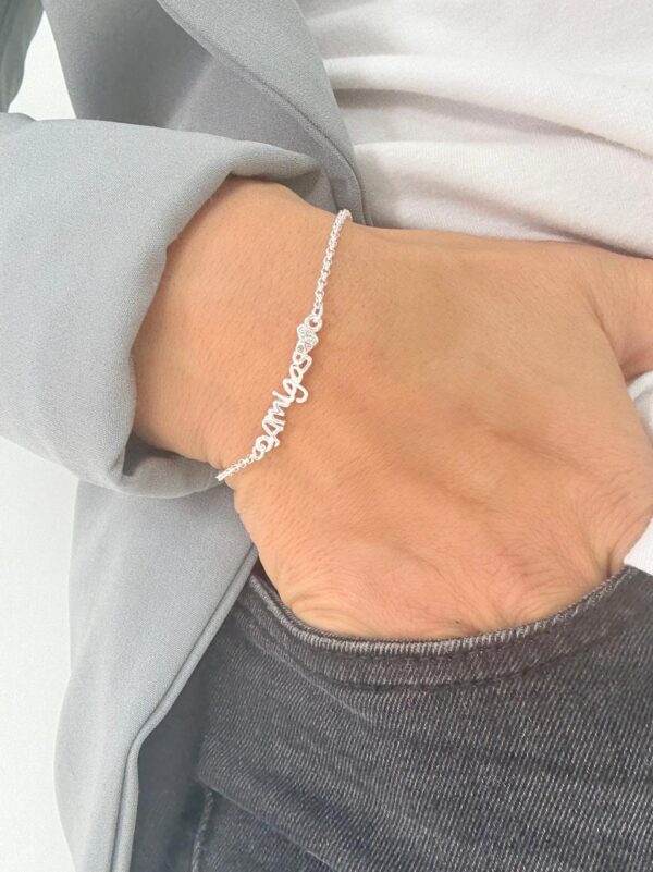 PULSERA de acero blanco modelo "LOVE"