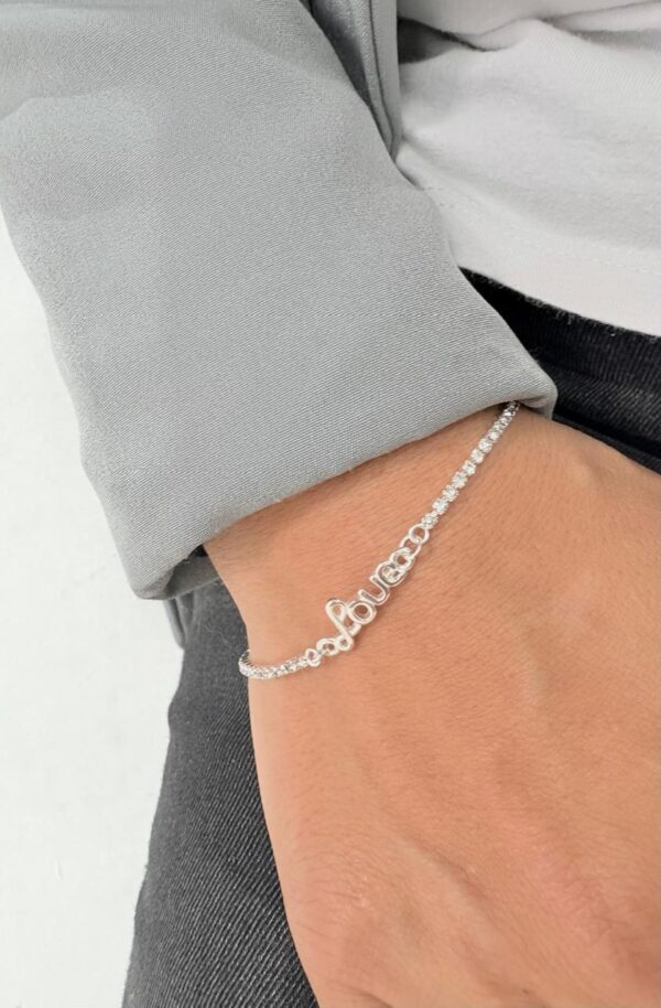 PULSERA de acero blanco modelo "LOVE" - Image 2