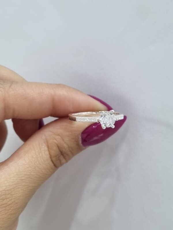 ANILLO de plata rodinada tipo CINTILLO n18 - Image 3