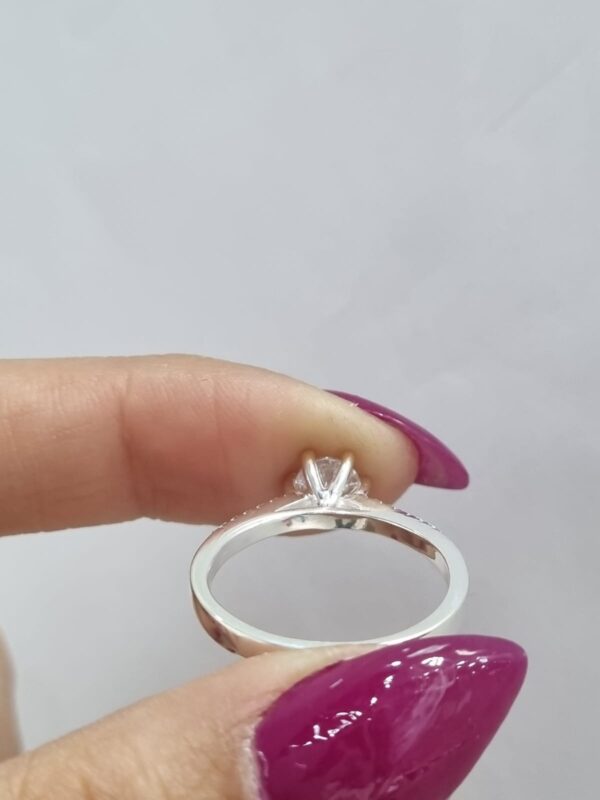 ANILLO de plata rodinada tipo CINTILLO n16 - Image 7