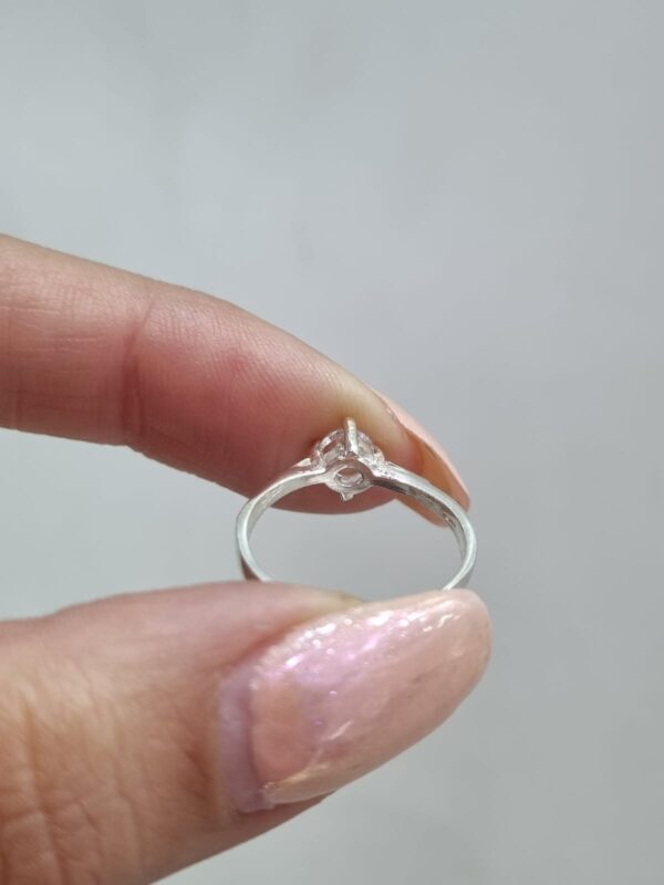 ANILLO de plata con oro tipo cintillo - Image 2