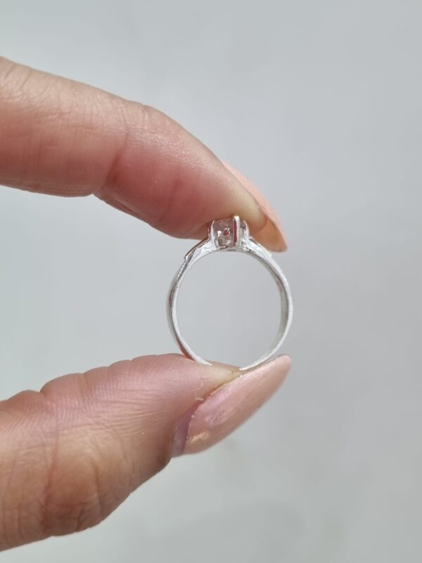ANILLO de plata con oro tipo cintillo - Image 3