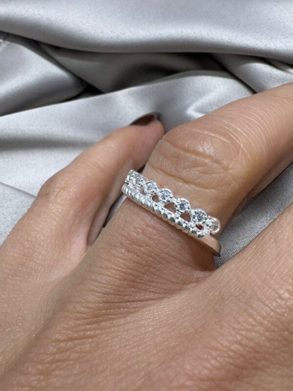 ANILLO de plata rodainda modelo CORONA