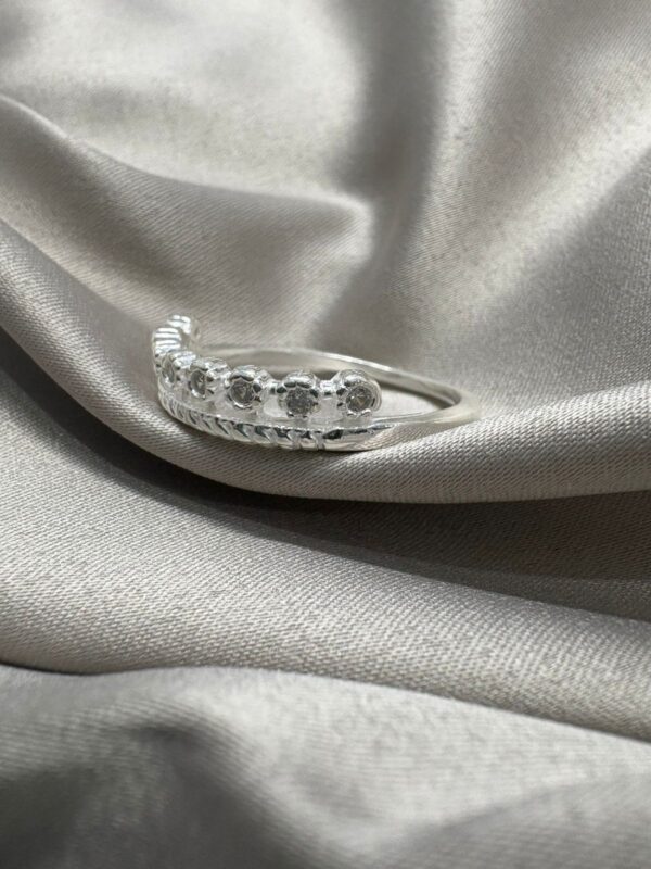 ANILLO de plata rodainda modelo CORONA - Image 2