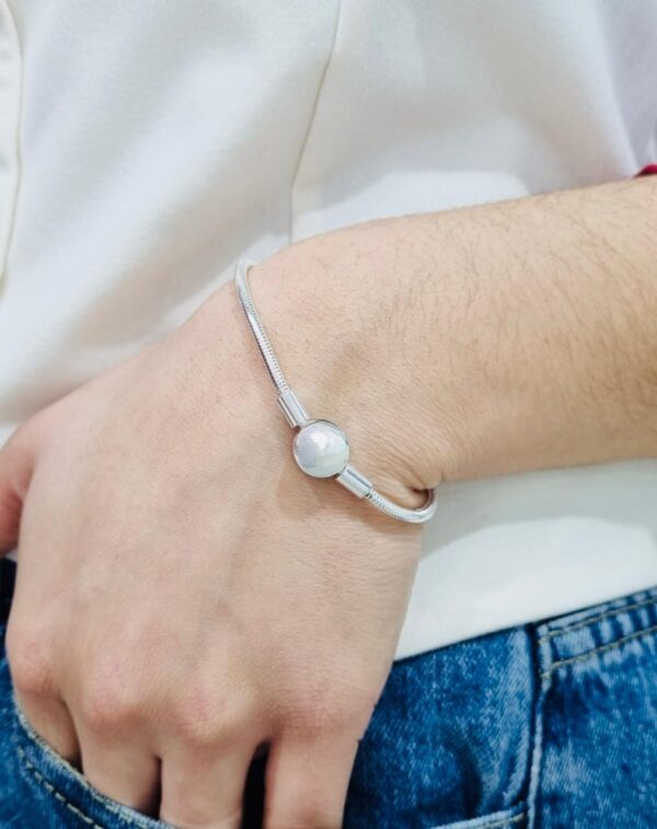 PULSERA de acero blanco de aprox 18cm
