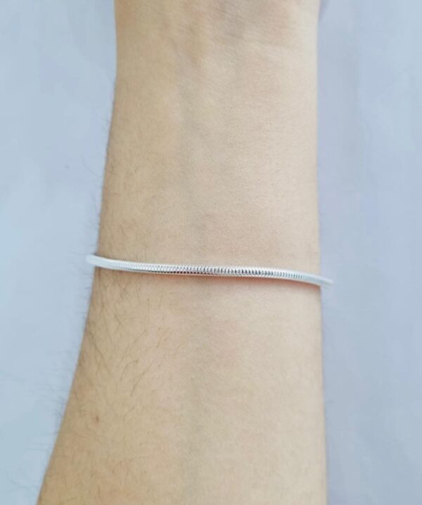 PULSERA de acero blanco de aprox 18cm - Image 2
