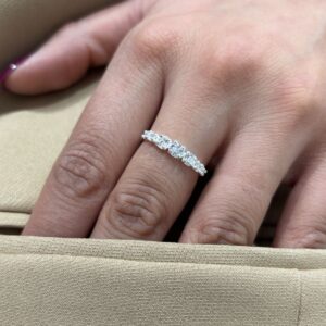 ANILLO de plata rodinada modelo "ROMA"
