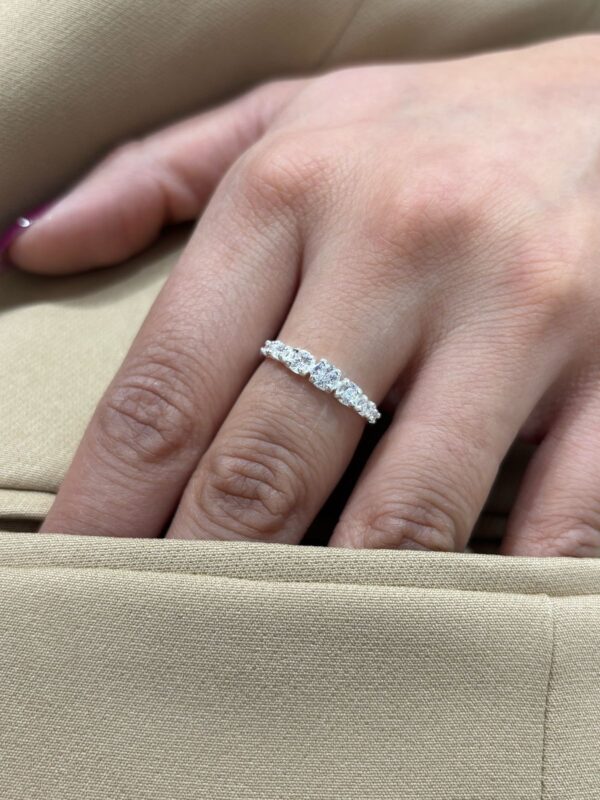 ANILLO de plata rodinada modelo "ROMA"