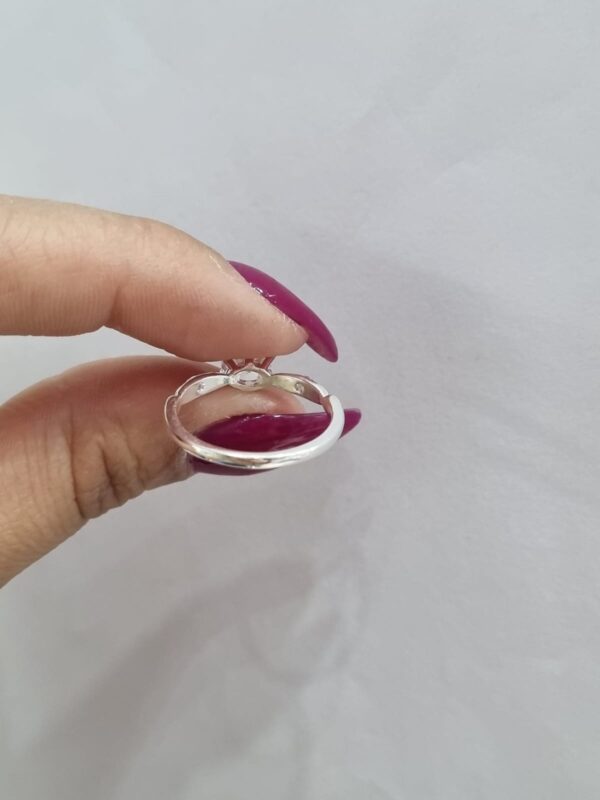 ANILLO de plata rodinada modelo ""BARI - Image 2