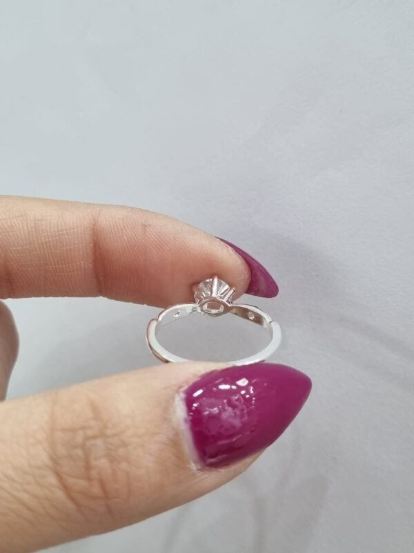 ANILLO de plata rodinada modelo ""BARI - Image 3