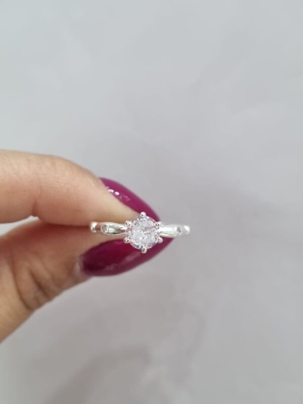 ANILLO de plata rodinada modelo ""BARI - Image 4